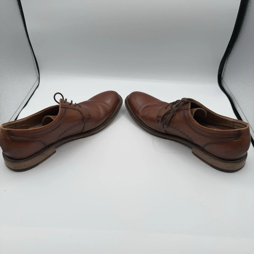 Stacy Adams‎ Men's Oxford Shoe Faulkner Plain Toe Cognac 25305-221 Size 11